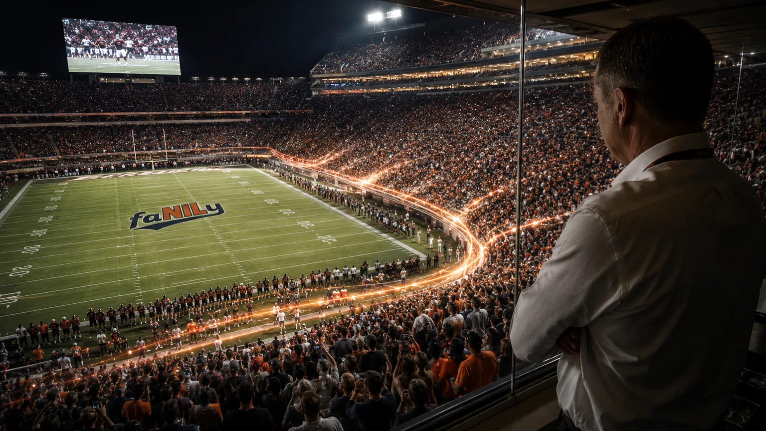 A packed arena of engaged fans and athletes across several sports